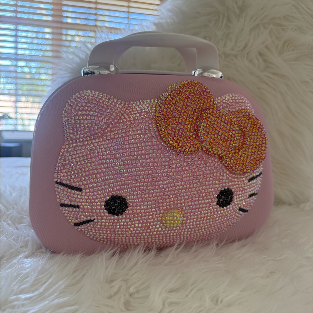 Hello Kitty Pink Rhinestone Handbag/Make up case
